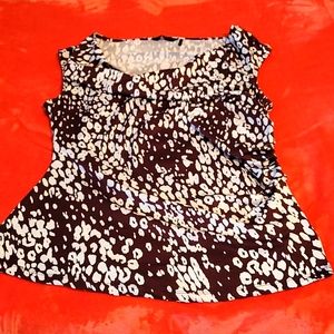 Plum and white tank top